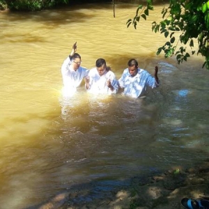 Batismo na cidade de Aparecida de Goiânia/GO dia 12/03/2017