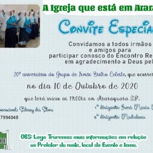 20º Aniversário do grupo de irmãs da igreja em Araraquara