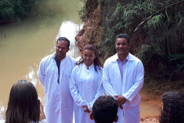 Batismo na cidade de Brasília - P. Sul dia 19.05