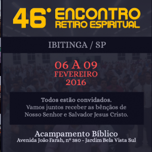 46º Encontro/Retiro Espiritual  em Ibitinga SP