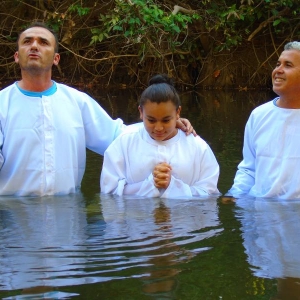 Batismo de 2 almas da cidade de Itapoã/DF no dia 10/09/2016