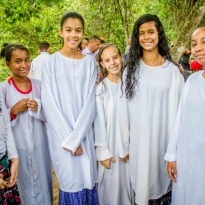 Batismo de 6 jovens na cidade no Itapoã/DF dia 23/12/2017