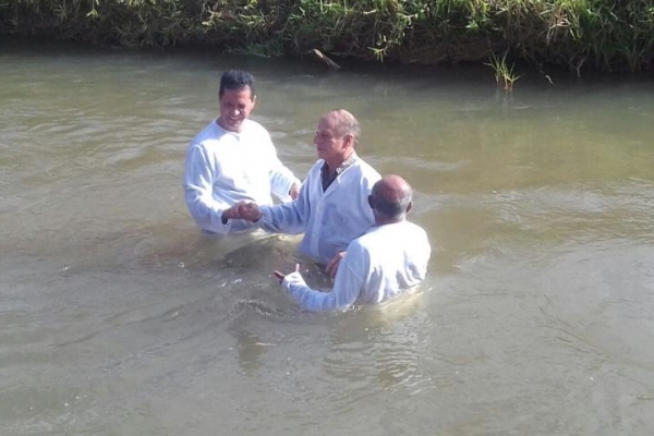 Batismo e Culto em Jacutinga/MG dia 30/07/2017