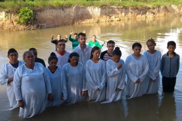 Batismo em Bom Jesus das Selvas/MA dia 21.07.2019