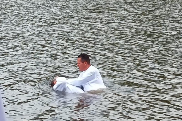 Batismo na cidade de Campinas Campo Grande dia 02.06