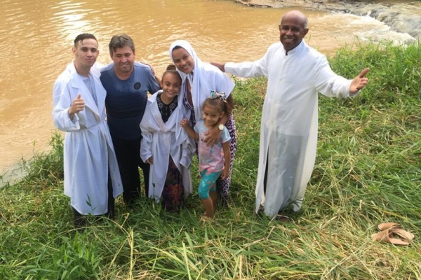 Batismo na cidade de Capivari dia 12.05.2019