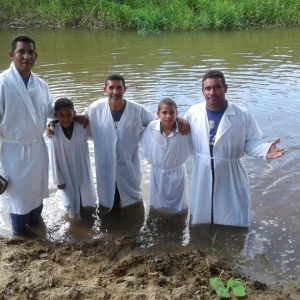 Batismo na cidade de Guaratinga/BA dia 04.02.2019