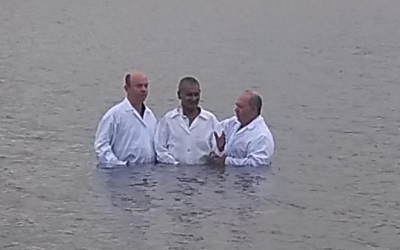 Batismo na cidade de Lins/SP dia 25.11.2018