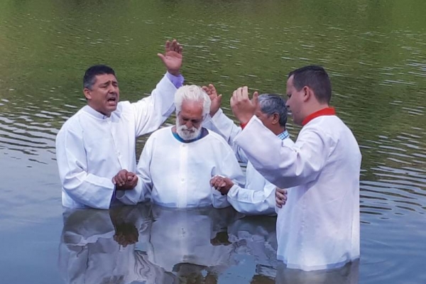 Batismo na cidade de Monte Mor/SP dia 02.09.2018