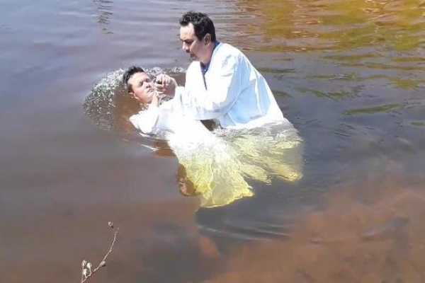 Batismo na cidade de Nioaque/MS dia 13.10.2019 
