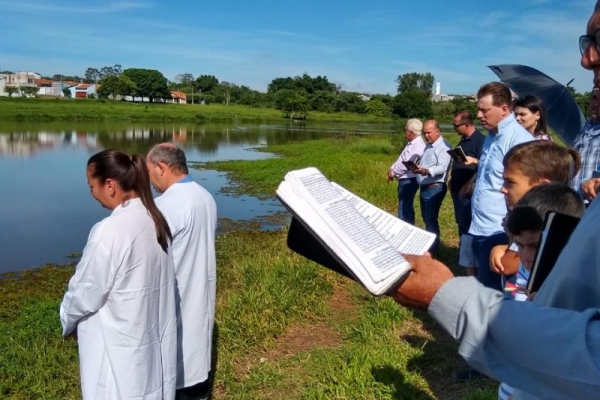 Batismo na cidade de Novo Horizonte/ SP dia 20.01.2019
