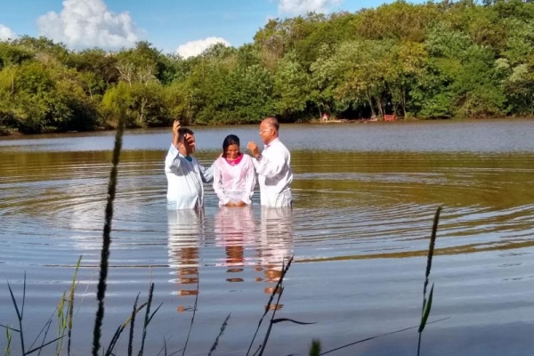 Batismo na cidade de Sertãozinho/SP dia 28.04