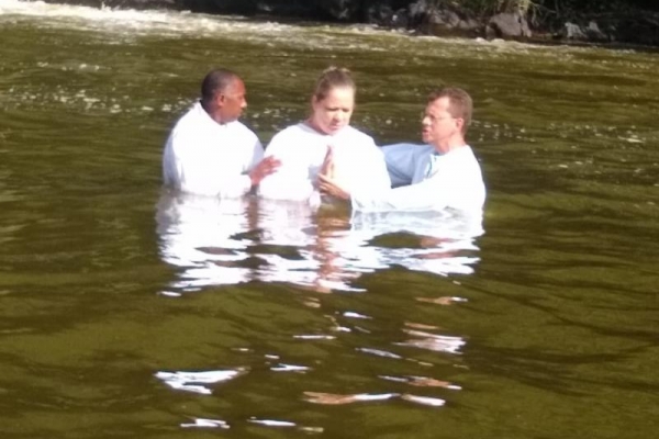 Batismo na cidade de Votorantim