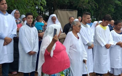 Batismo realizado em Ibitinga/SP no Encontro 2020 
