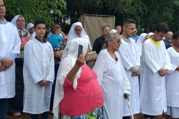Batismo realizado em Ibitinga/SP no Encontro 2020 