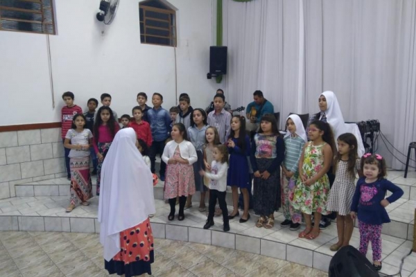 Culto das Crianças e dos Adolescentes da Igreja que está em Ibitinga dia 20.10.2018