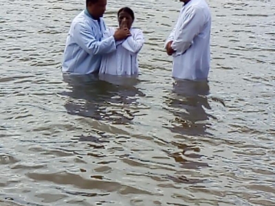 Imagem da Galeria Batismo na cidade de Irapuã/Sp dia 10.02.2019
