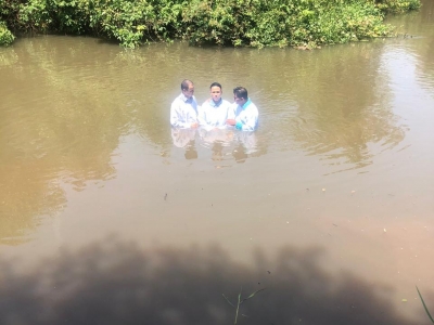 Imagem da Galeria Batismo realizado na cidade de Ibitinga SP dia 18.10.2020. 