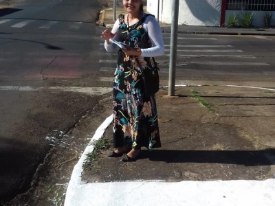 Imagem da Galeria Evangelização no semáforo na cidade de Jaboticabal - SP dia 14.07.2019