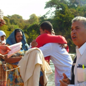 Batismo de 3 almas em Uruana/MG no dia 13/08/2016