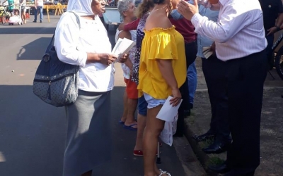 Evangelização no bairro Vila Maria - Igreja que está em Ibitinga/SP