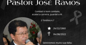 Nota de falecimento do pastor José Ramos dos Santos